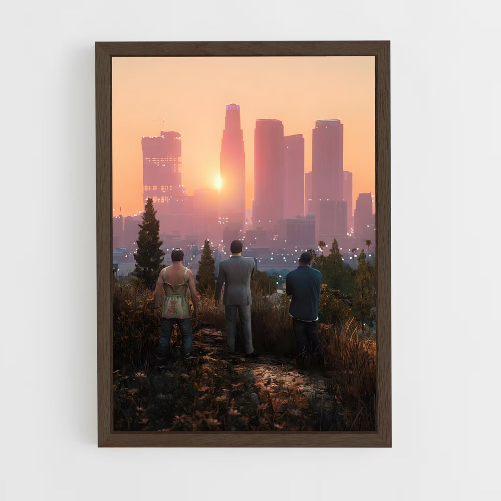 Poster Les Derniers Jours de Los Santos – affiche GTA V (vue 5)
